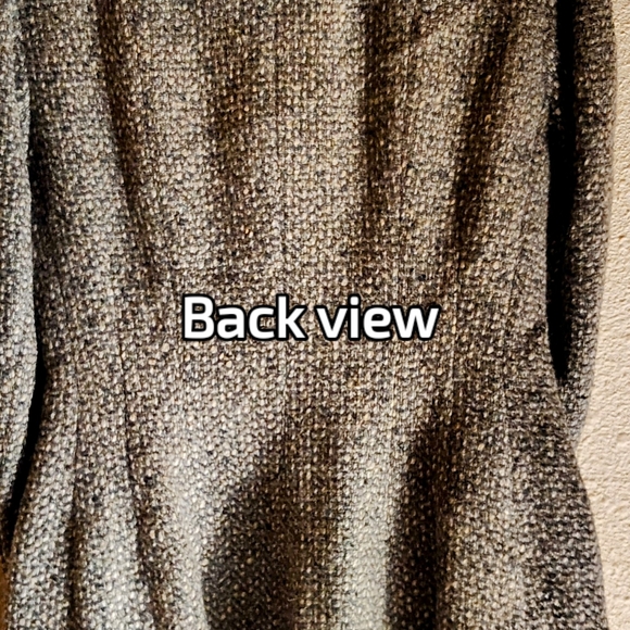 Elegant Gray Trench Coat Circa 1940s. True Vintage Princess Coat - Picture 3 of 6